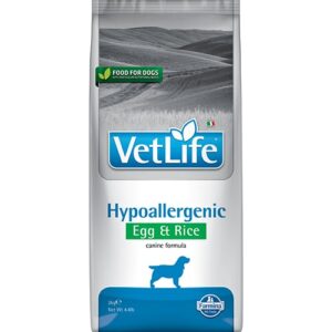 Farmina Vet Life Hypoallergenic- hrană pentru câini cu alergii alimentare, cu orez și ouă, 2.00 kg