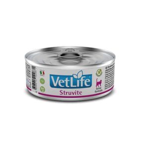 Farmina Vet Life Strutive- conservă pentru pisici cu urolitiază cu struvit și afecțiuni ale tractului urinar inferior, 85 g