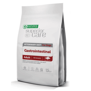Natures Protection Gastrointestinal- hrană pentru câini, de toate vârstele cu tulburări intestinale, cu pește alb, 1.50 kg