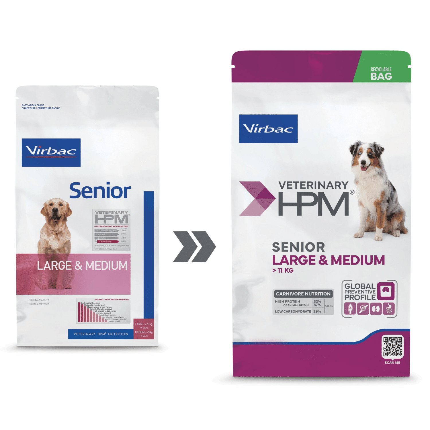 Virbac Senior Large and Medium, hrană pentru câini seniori