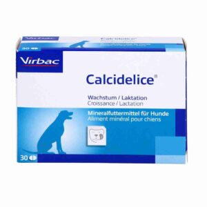 Virbac Calcidelice- calciu pentru câini, 30 tablete